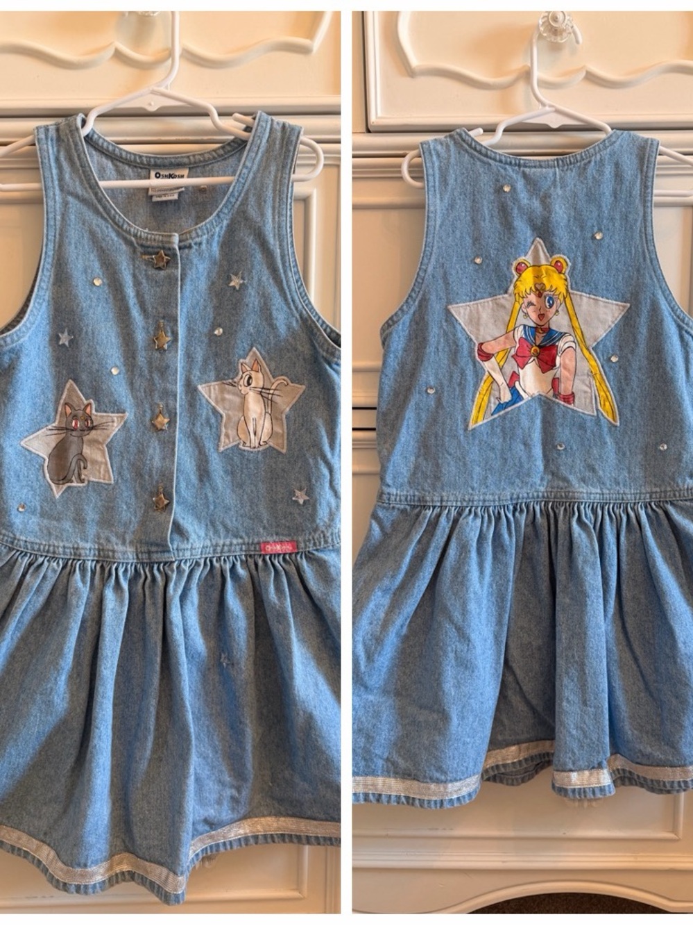 Vintage Oshkosh Sailor Moon Jumper Dress
